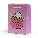 Pusheen cicás ajándéktáska, 23x17x9cm, közepes, muffin