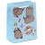 Pusheen cicás ajándéktáska, 23x17x9cm, közepes, Dance, kék
