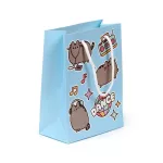 Pusheen cicás ajándéktáska, 23x17x9cm, közepes, Dance, kék