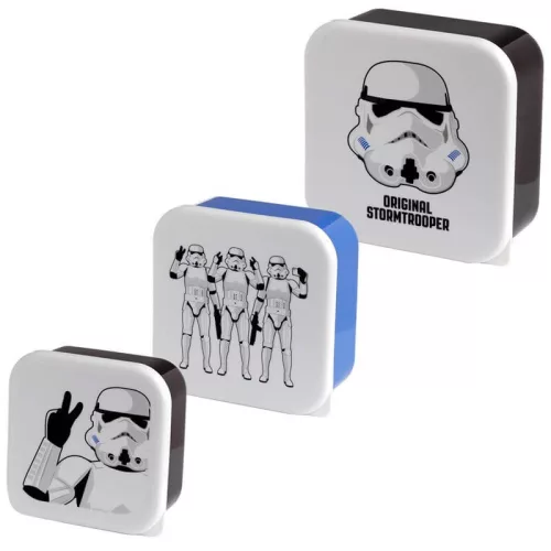 Star Wars uzsonnás doboz szett, 3 db/szett, Stormtrooper