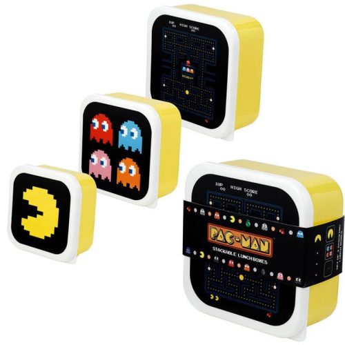 Pac-Man uzsonnás doboz szett, 3 db/szett