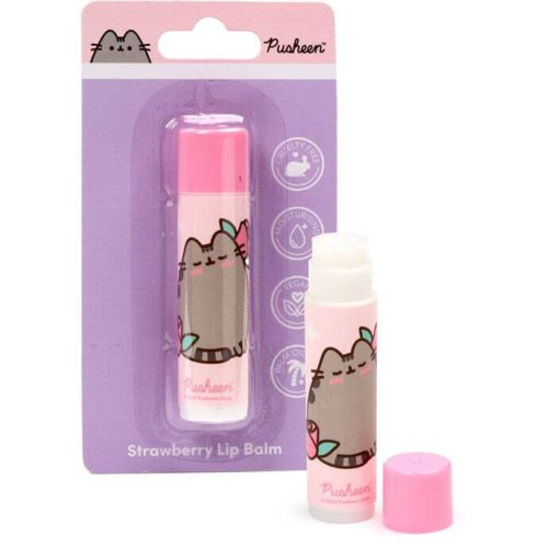 Pusheen cicás ajakbalzsam stick, eper ízű, Pusheen Macska