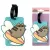 Pusheen cicás bőröndcímke, szörfös pusheen macska