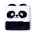 Pandás napló, 16x15cm, plüss borítóval, vonalas, Susu, a panda
