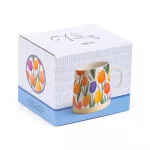 Tulipán mintás bögre, kerámia, 9x13cm, 420ml