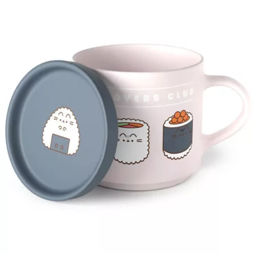 Pusheen cicás bögre, kerámia, 420 ml, Sushi