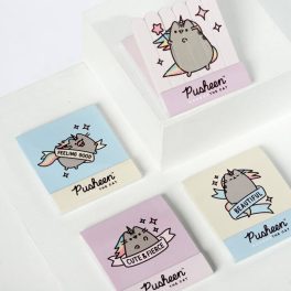 Pusheen cicás körömreszelő, többféle, 6 db/szett