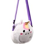 Keresztpántos válltáska, 16x18x6cm, plüss, Édes Állatok, Astra, az Unikornis