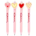 Radírozható zseléstoll, kék tinta, Szivecskés, Amore, többféle változat