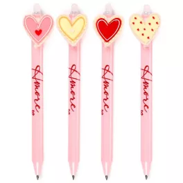   Radírozható zseléstoll, kék tinta, Szivecskés, Amore, többféle változat