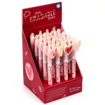 Radírozható zseléstoll, kék tinta, Szivecskés, Amore, többféle változat