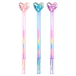 Szivecskés, szivárvány színű toll, Amore