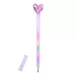 Szivecskés, szivárvány színű toll, Amore