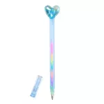 Szivecskés, szivárvány színű toll, Amore