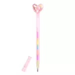 Szivecskés, szivárvány színű toll, Amore