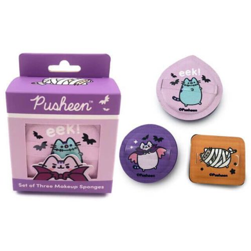 Pusheen cicás sminkszivacs, 3 db/szett, Halloweeni Pusheen macska