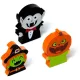 Radír Halloweeni, 3 db/szett (boszorkány, vámpír és tök)