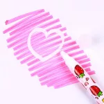 Törölhető, illatos szövegkiemelő szett, 6 db/szett, Gyümölcsök, Foodiemals