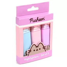   Pusheen cicás szövegkiemelő szett, 3 db/szett, Pusheen macska mancsa