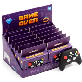 Controller formájú radír gamereknek, Game Over