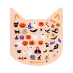 Halloweeni matricás füzet, 10 lapos, 22,5x20,5cm