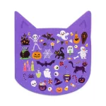 Halloweeni matricás füzet, 10 lapos, 22,5x20,5cm