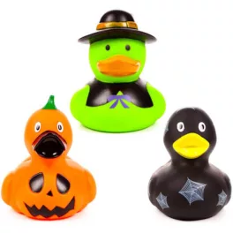   Hallowweni gumikacsák, fürdőjáték, 8x7x9cm, kísérteties Spooky, 3 féle