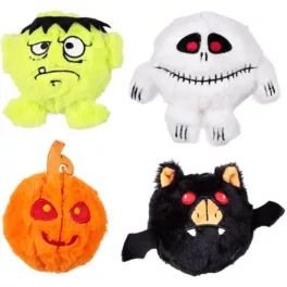   Pattogó plüss labda, halloweeni figurák, kísérteties Spooky, többféle