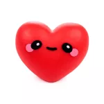 Szivecskés nyomogatható antistressz játék, 8x7x5x4,5cm, 2 féle