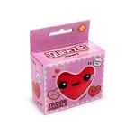 Szivecskés nyomogatható antistressz játék, 8x7x5x4,5cm, 2 féle