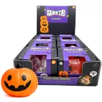 Halloweeni nyomgatható antistressz játék, halloweeni tök, kb. 10 cm-es