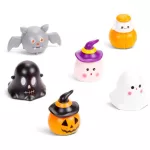 Halloweeni zsákbamacska felhúzhatós játék, kísérteties Spooky, 6 féle változat