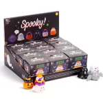 Halloweeni zsákbamacska felhúzhatós játék, kísérteties Spooky, 6 féle változat