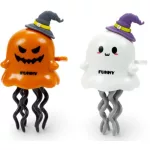 Halloweeni felhúzhatós táncoló játék, szellem, kísérteties Spooky, kétféle változat