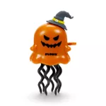 Halloweeni felhúzhatós táncoló játék, szellem, kísérteties Spooky, kétféle változat