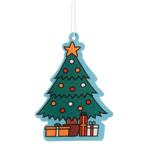 Autóillatosító, karácsonyi, karácsonyfa ajándékokkal (fenyő illat)