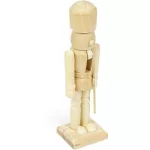 Mini karácsonyi kreatív szett, csináld magad festhető dekoráció, diótörő figura