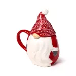 Karácsonyi bögre, kerámia, kukucskáló manó, Scandi Jolly Gonks, 450ml, 1 db