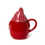 Karácsonyi bögre, kerámia, kukucskáló manó, Scandi Jolly Gonks, 450ml, 1 db