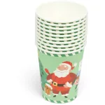 Karácsonyi papírpohár, 270 ml, 10 db/csomag, Karácsonyi csapat