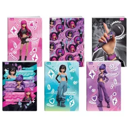   K-POP tűzött füzet A/5, 40 lap kockás, Statovac Best Buy, többféle változat
