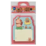 Kapibara öntapadós jegyzettömb, 70x90mm, 30 lapos, többféle mintával