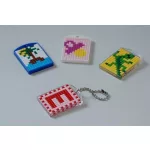 Kulcstartó alaplap pixelhez, 3x4cm, többféle színben