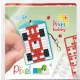 Pixel kulcstartókészítő szett 1 kulcstartó alaplappal, 3 színnel, versenyautó (23112)