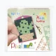 Pixel kulcstartókészítő szett 1 kulcstartó alaplappal, 3 színnel, kaktusz (23125)