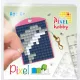 Pixel kulcstartókészítő szett 1 kulcstartó alaplappal, 3 színnel, delfin