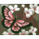 Pixel szett 1 normál alaplappal, színekkel, pillangó virágokkal, (801003)