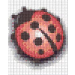 Pixel szett 1 normál alaplappal, színekkel, katica
