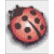 Pixel szett 1 normál alaplappal, színekkel, katica
