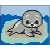 Pixel szett 1 normál alaplappal, színekkel, bébifóka